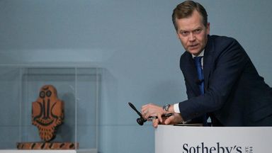 Oliver Barker ran the auction for Sotheby's